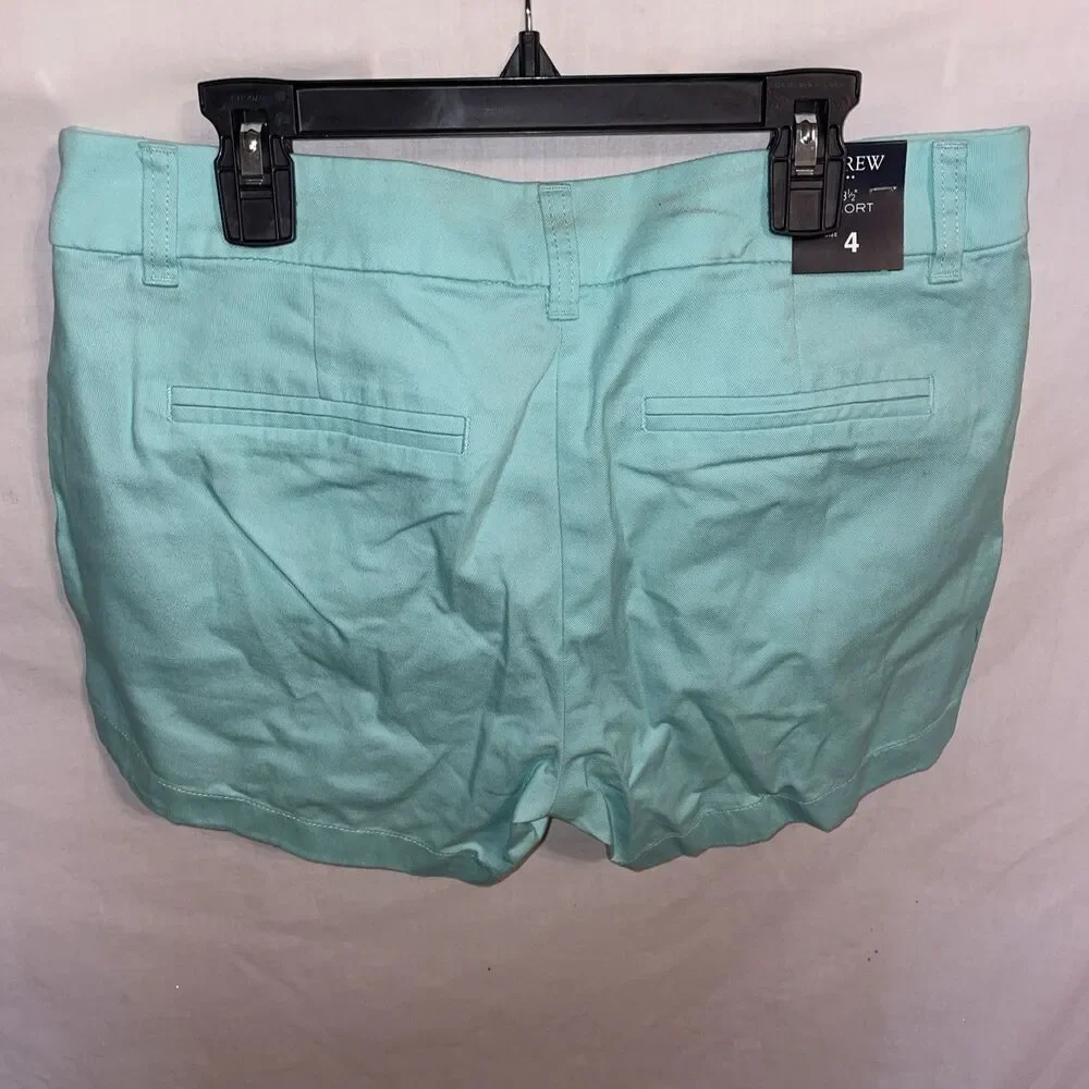 J. Crew Women’s Casual Shorts Size 4 Mint Green Comfort Going Out Party NWT